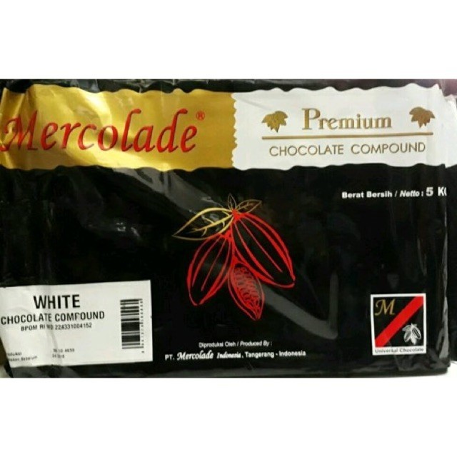 

Chocolate Compound - Cokelat Mercolade White 5kg - GOSEND ONLY!!