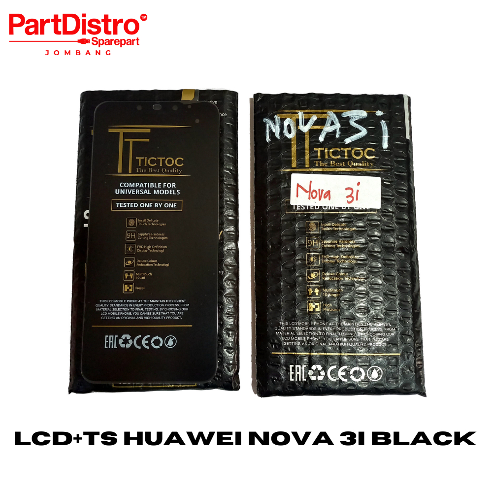 LCD+TS TOUCHSCREEN FULLSET UNTUK HUAWEI NOVA 3I ORI BLACK