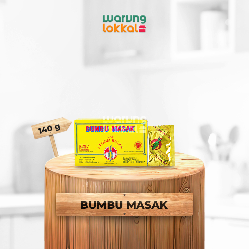 

Bumbu Masak Cap Atoom Bulan 140g Isi 20 Sachet - Warung Lokkal