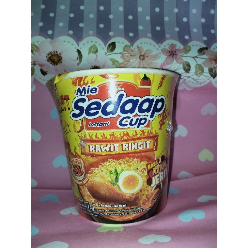

MIE SEDAAP INSTANT CUP 75g/Pop mie/Mie instan/Mie Pedes/Mie Kuah