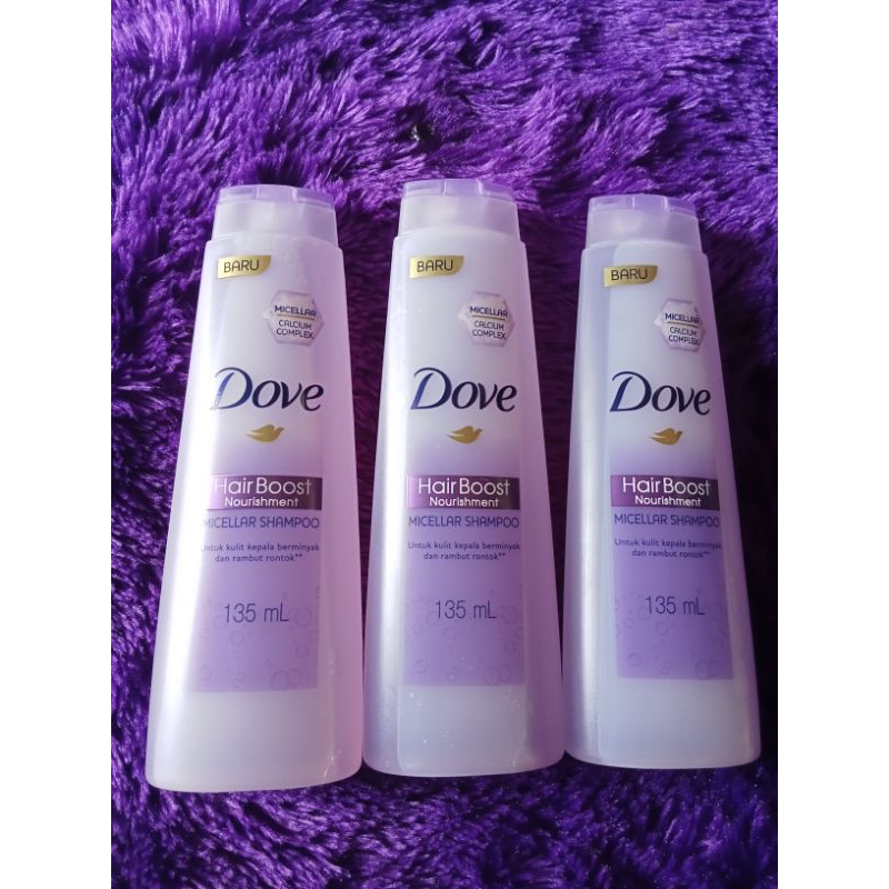 DOVE MECELLAR SHAMPO||DOVE HIJAB NATURAL ANTI KETOMBE 135ML