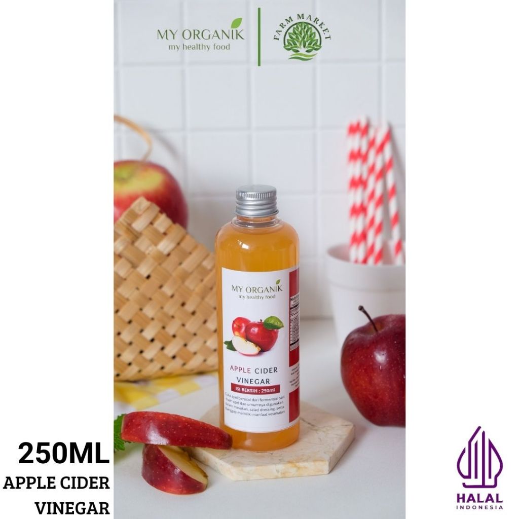 

My Organik Apple Cider Vinegar Cuka Apel Organik 250gram Cuka Apel Murni Organik