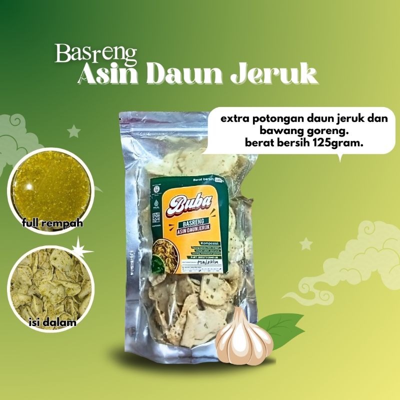 

KERIPIK BASRENG PREMIUM ASIN DAUN JERUK 125gr