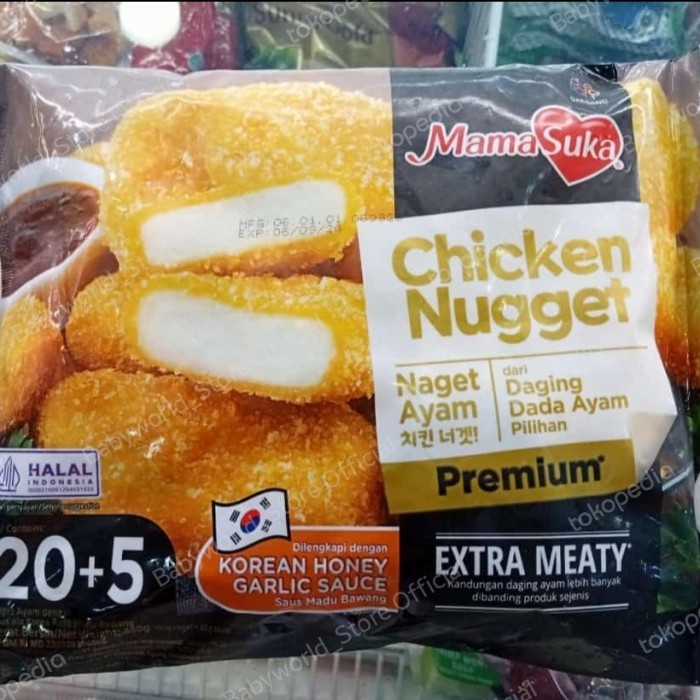 

Mama Suka Chicken Nugget With Honey Garlic Sauce 170 Gr