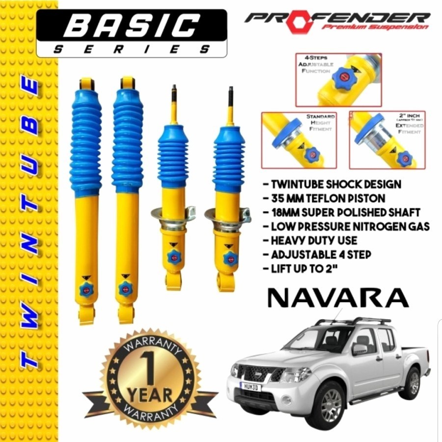 Aksesoris Suspensi PROFENDER Navara D40 - SET STD-LIFT2