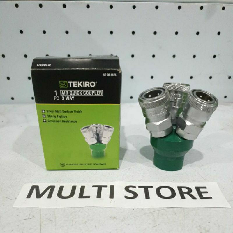 Tekiro Quick Coupler 2cabang / 3cabang 3 ways / sambungan selang angin cabang