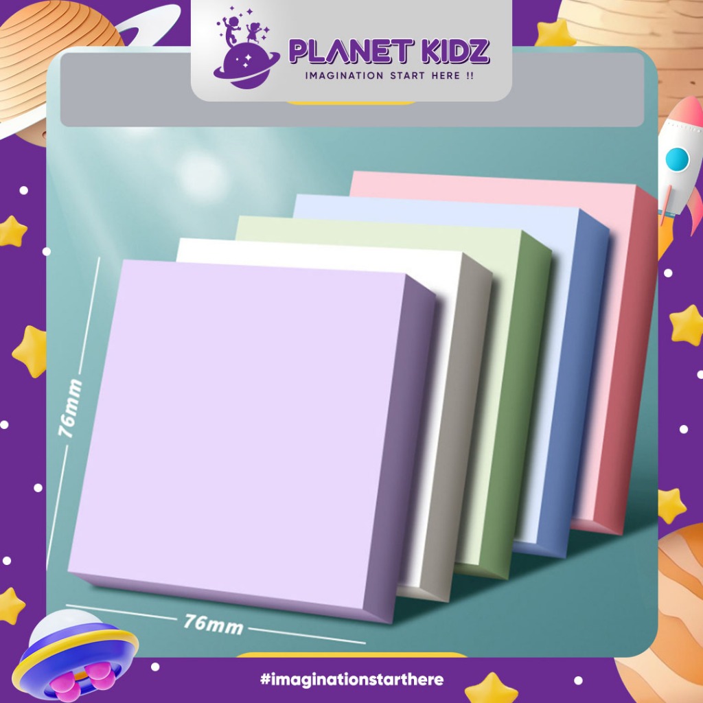 

PLANETKIDZ ATK12 STICKY NOTES ISI 400 Catatan tempel lucu catatan tempel kantor berwarnawarni catatan tempel kreatif yang dapat disobek mengatur stiker pesan