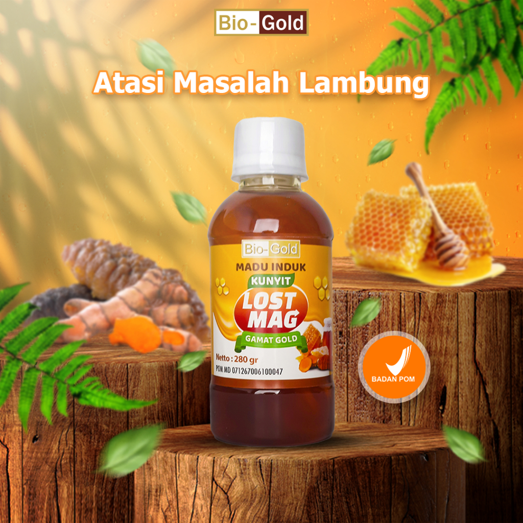 

Madu Induk Kunyit LostMag Plus Gamat Gold Obat Maag Akut Gerd Asam Lambung 280ml ORIGINAL Lost Mag