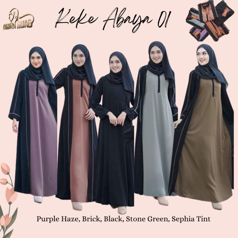 Keke Abaya 01 / Gamis hitam / Gamis manasik / Gamis umroh / Gamis Dewasa /Gamis kekinian / Gamis ter