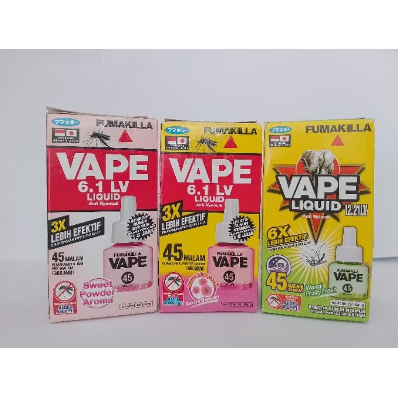 OBAT NYAMUK VAPE LIQUID REFILL 45 MALAM