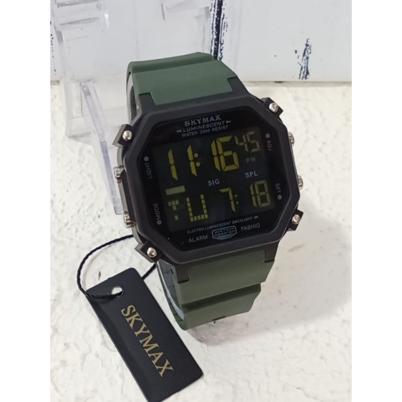 JAM TANGAN SKYMAX STANDAR MILITER WATERPROOF PRIA WANITA