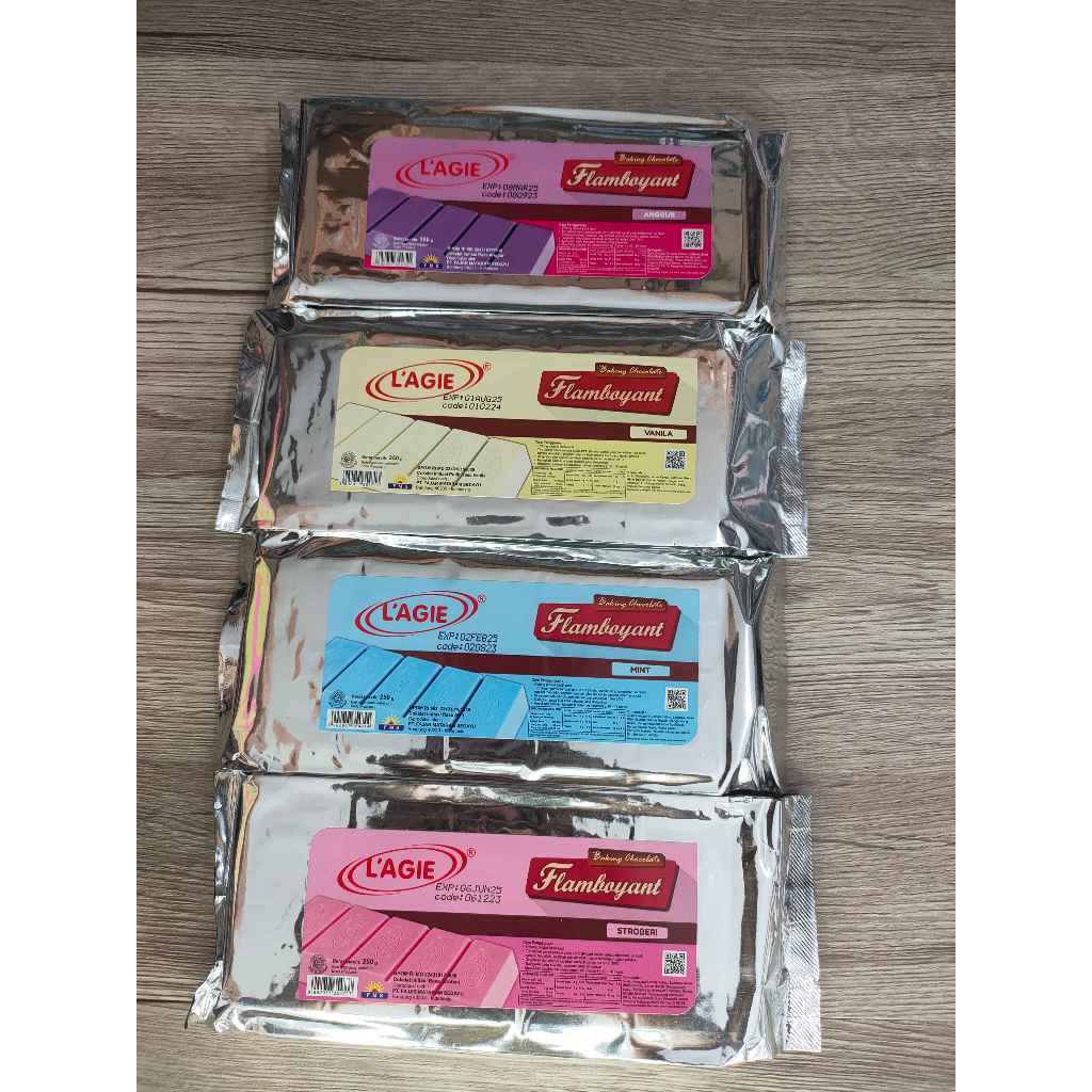

L'AGIE FLAMBOYAN | COKLAT RASA | ANGGUR | MINT | VANILA | STROBERI | COKLAT IMITASI RASA