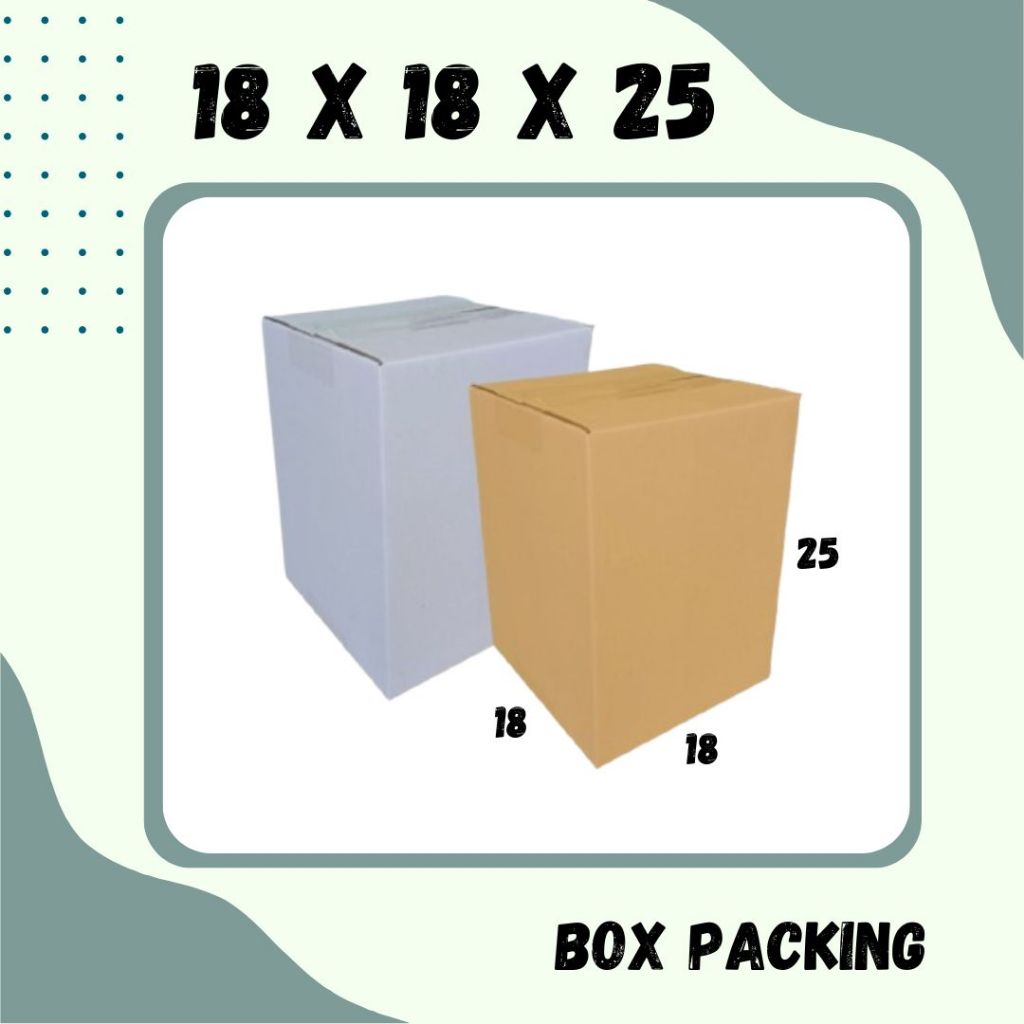 

Box Packing 18x18x25 Kardus A1 Karton Dus Kotak Kemasan Sparepart Jamu Madu Assesoris