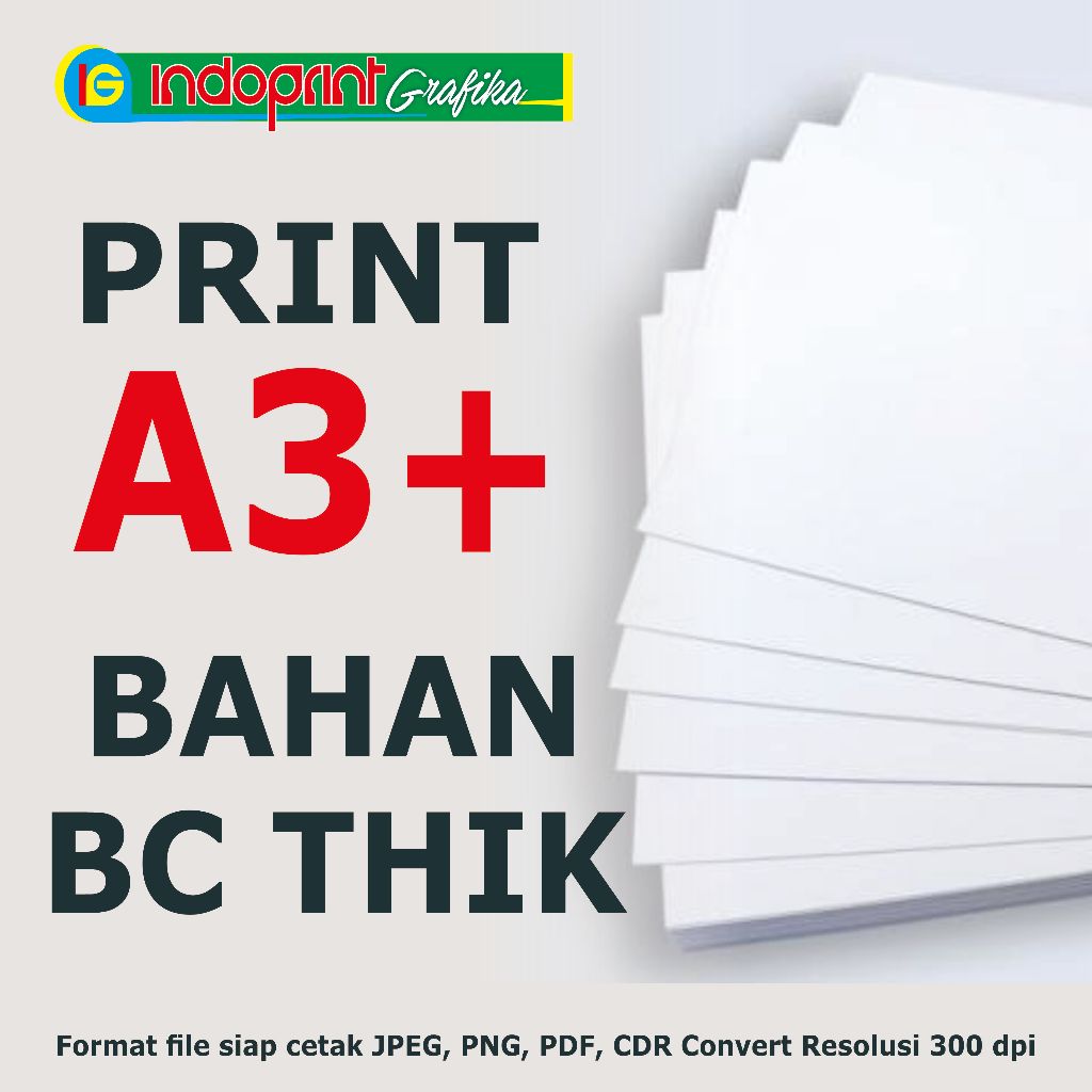 

cetak kertas bc thick