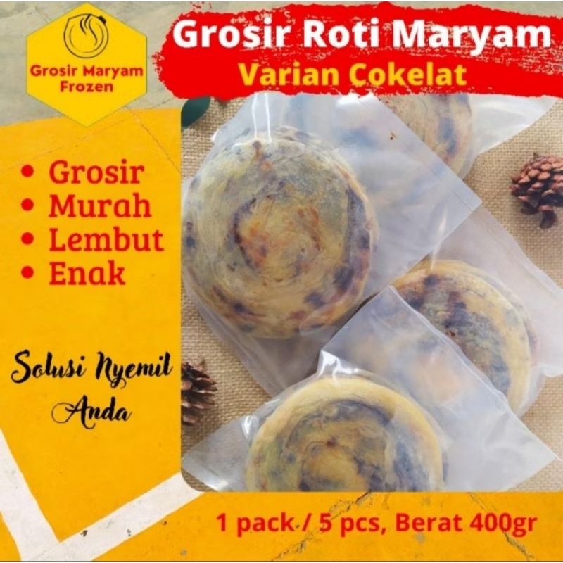 

KEMASAN VACUM // ROTI MARYAM / COKELAT / ROTI CANAI / CANE / FROZEN FOOD / GROSIR / MAKANAN BEKU / CAMILAN SNACK / 1 PACK 5 PCS / MURAH