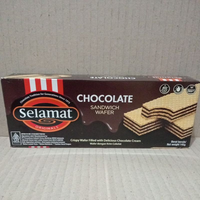 

Chocolate Sandwich Wafer Selamat 145g