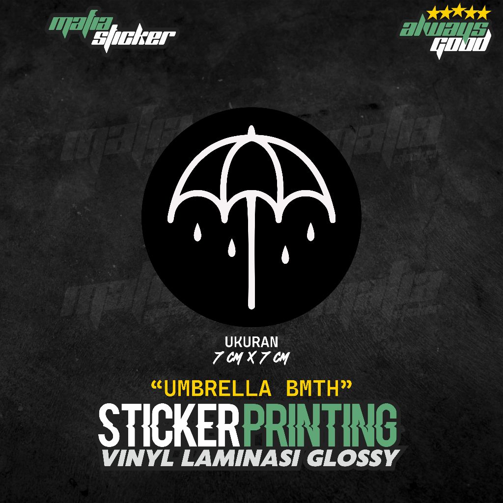 

STICKER/STIKER PRINT CUT UMBERELLA BRING ME THE HORIZON BMTH | STIKER BAND
