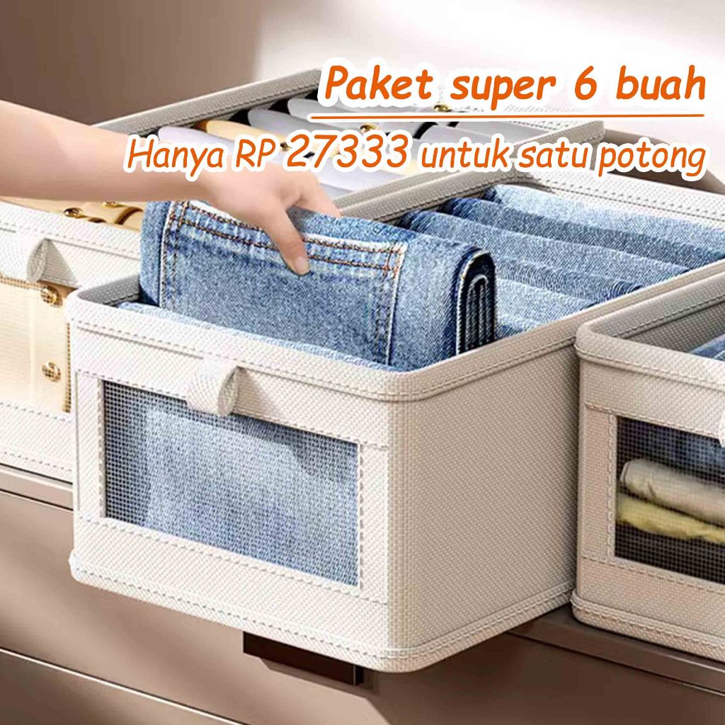 storage box kotak penyimpanan baju Keranjang penyimpanan box lipat box penyimpanan serbaguna