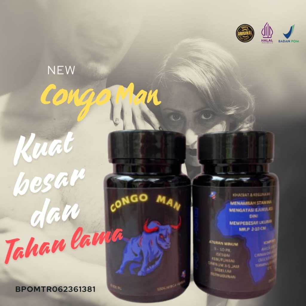 terlaris congo man kapsul suplemen multivitamin kuat dan tahan untuk pria herbal asli afrika