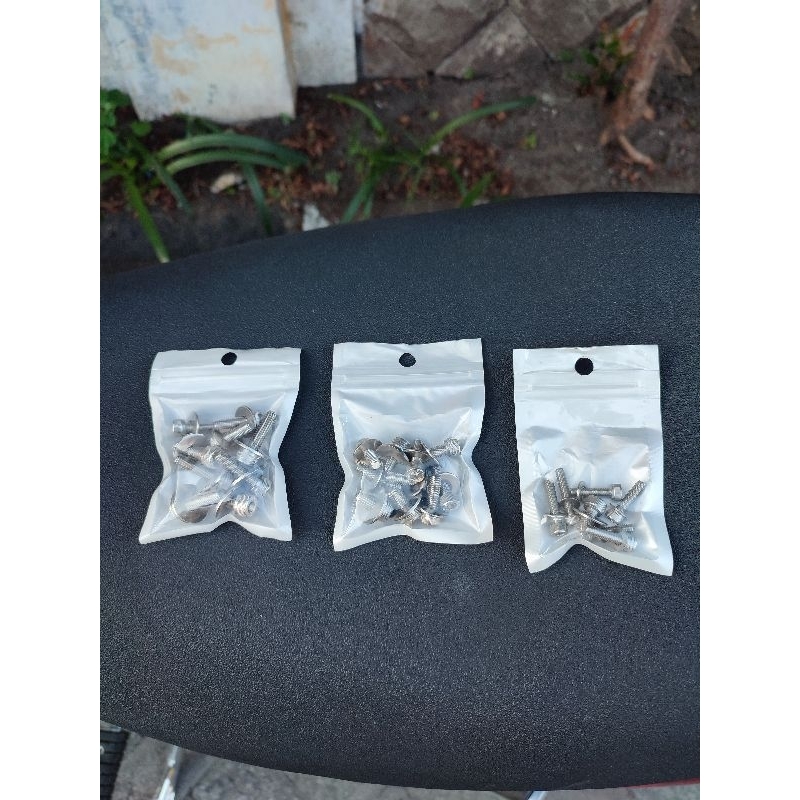 baut L stainless body set + batok supra x 125 batman