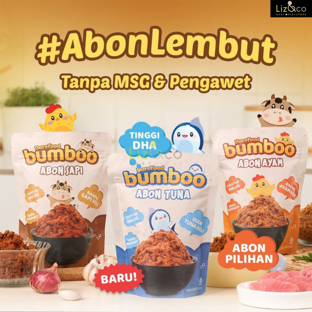 

BUMBOO Abon Asli - Tekstur Lembut MPASI Si Kecil - Sumber Protein - Tanpa MSG - Tanpa Pengawet