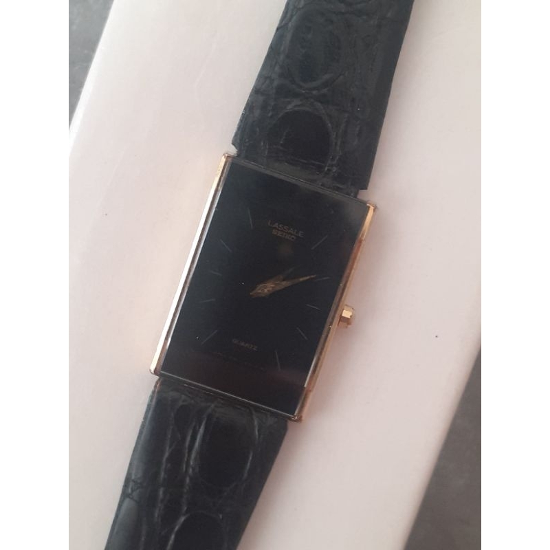 SEIKO LASSALE QUARTZ Black Gold