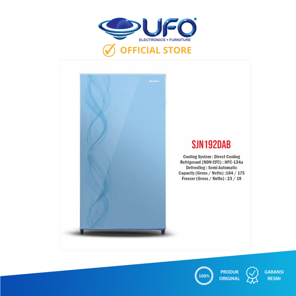 SHARP KULKAS 1 PINTU SJN192DAB