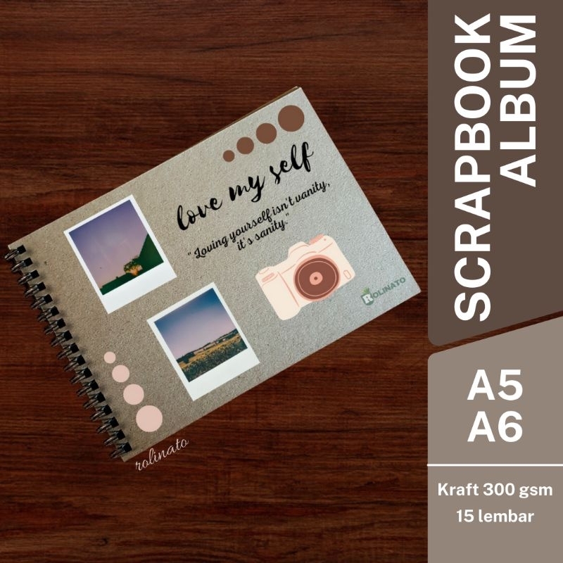 

Scrapbook Album / Notebook Spiral / Buku Album Journaling Tebal