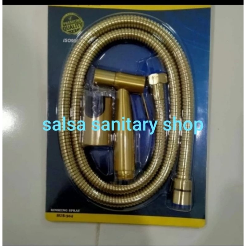Jet shower warna gold / jet shower gold emas / shower toilet gold