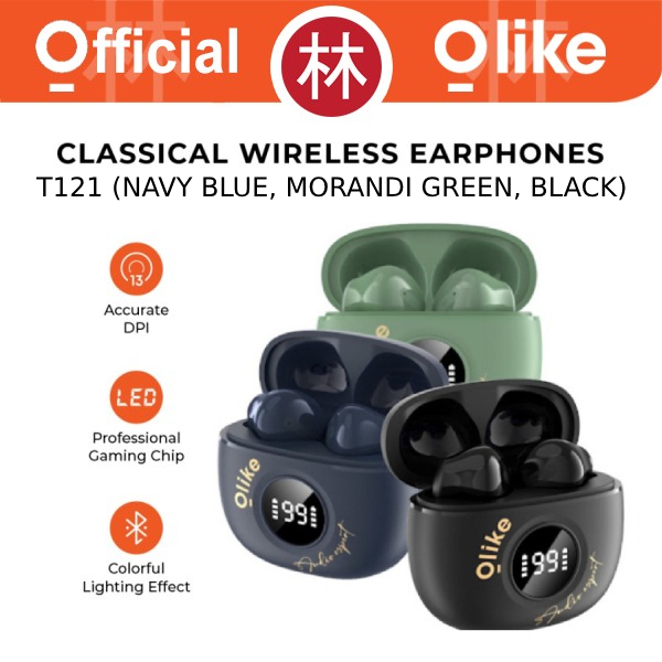 Olike T121 Classical Wireless Earphone Semi In Ear BT 5.3 Gaming TWS