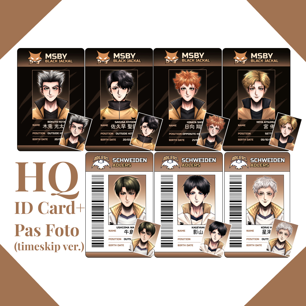 Haikyuu Timeskip ID Card - MSBY & Adlers (HQ Fanmerch)