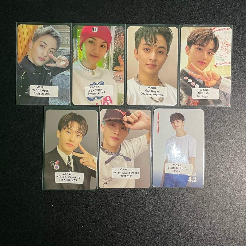NCT 127 NCT Dream Mark PC Photocard Glitch Mode; 2 Baddies; Dreaming; SG Season Greetings 2021 2022;
