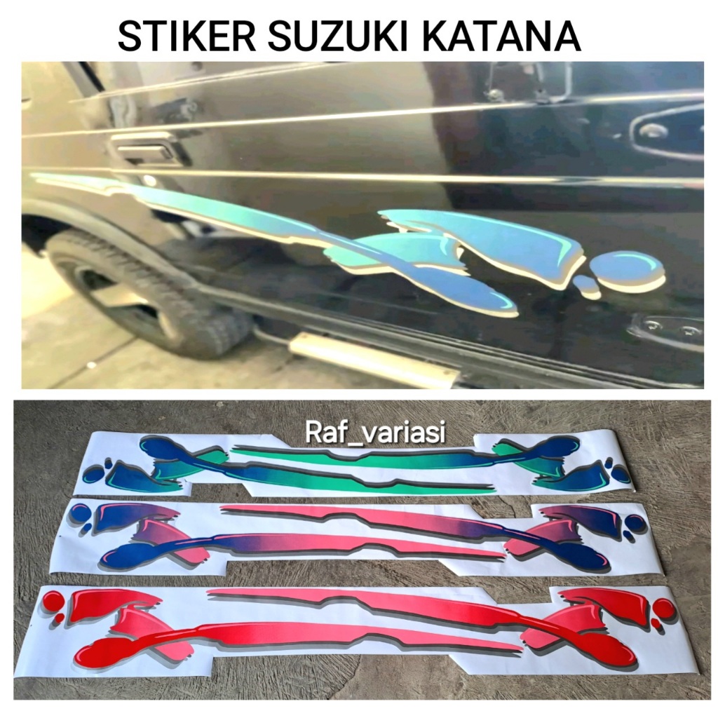 Stiker List Body suzuki katana new lama 4x4 Long Short jimny katana Gx / Stiker mobil katana gx jimn
