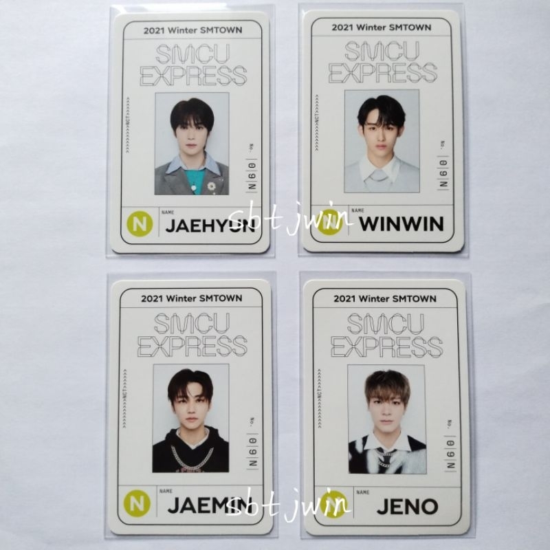 OFFICIAL PHOTOCARD JENO JAEMIN JAEHYUN WINWIN PASSCARD SMCU