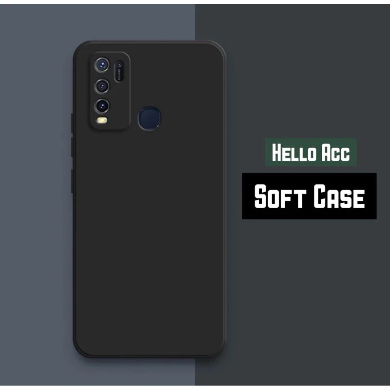 SLICON CASE FULL BLACK ALL TYPE HP VIVO Y30 Y30I Y50 Y50I Y33S Y35 Y51 2020 Y55 Y71 Y83 Y85 Y91 Y93 