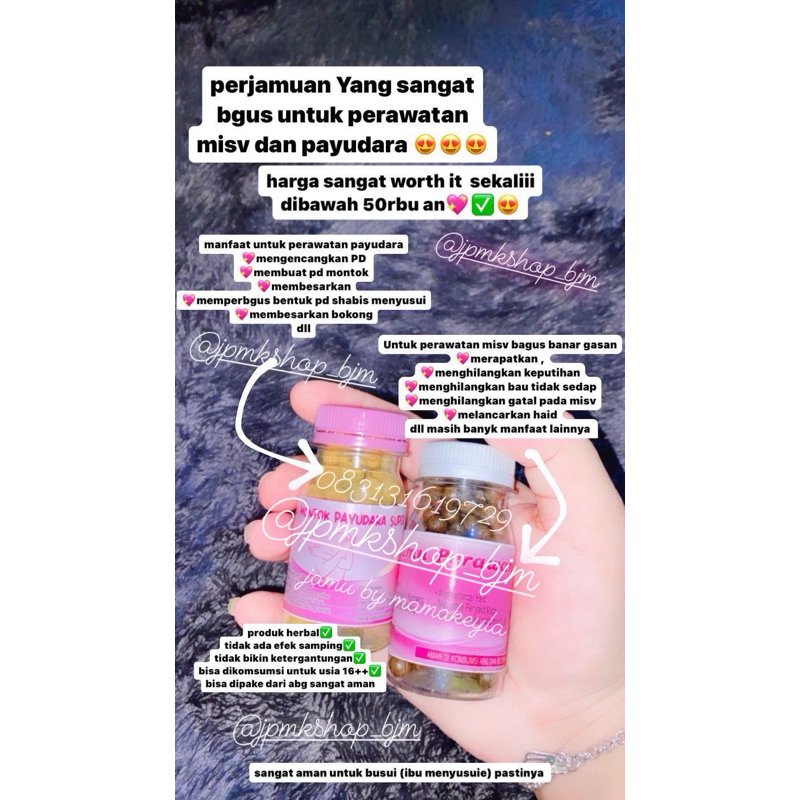 1pasang jamu montok& perawan 100% original by'mamakeyla