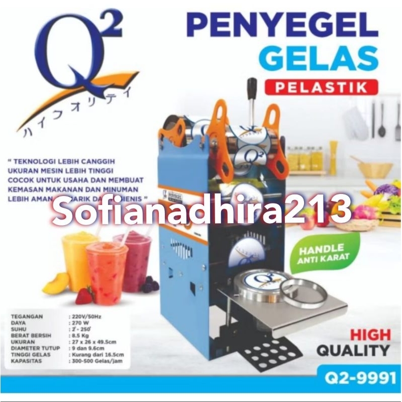 cup Sealer Q2 9991 22oz gelas jumbo sealing machine Q2