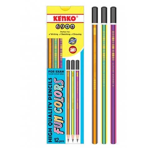 

(Pak/12Pcs) KENKO - Pensil 2B 6900