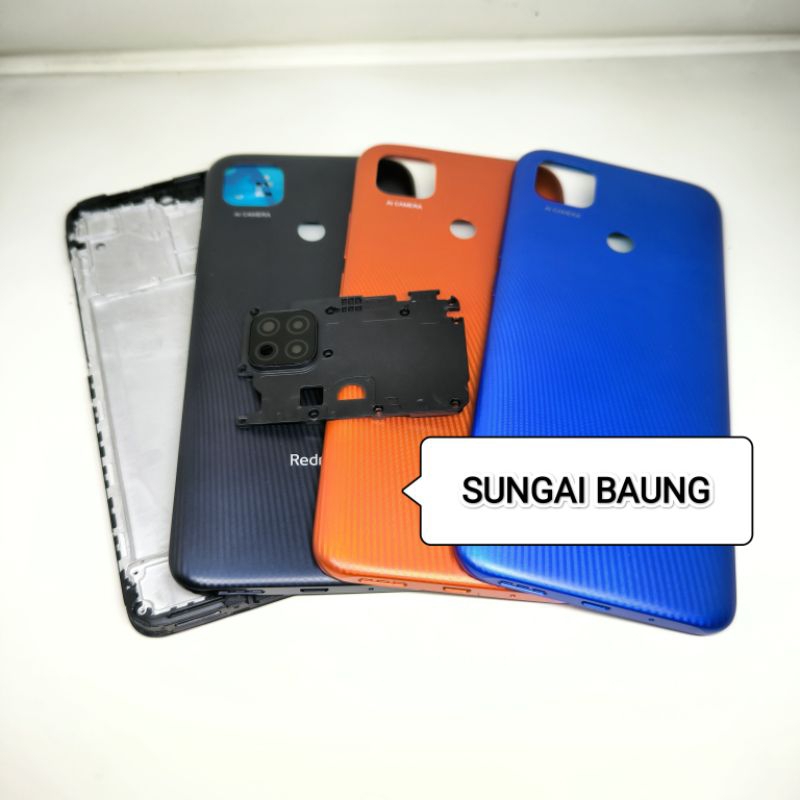 Kesing housing casing full set Xiaomi redmi 9c frame + backdoor + ring lensa kamera tutup mesin