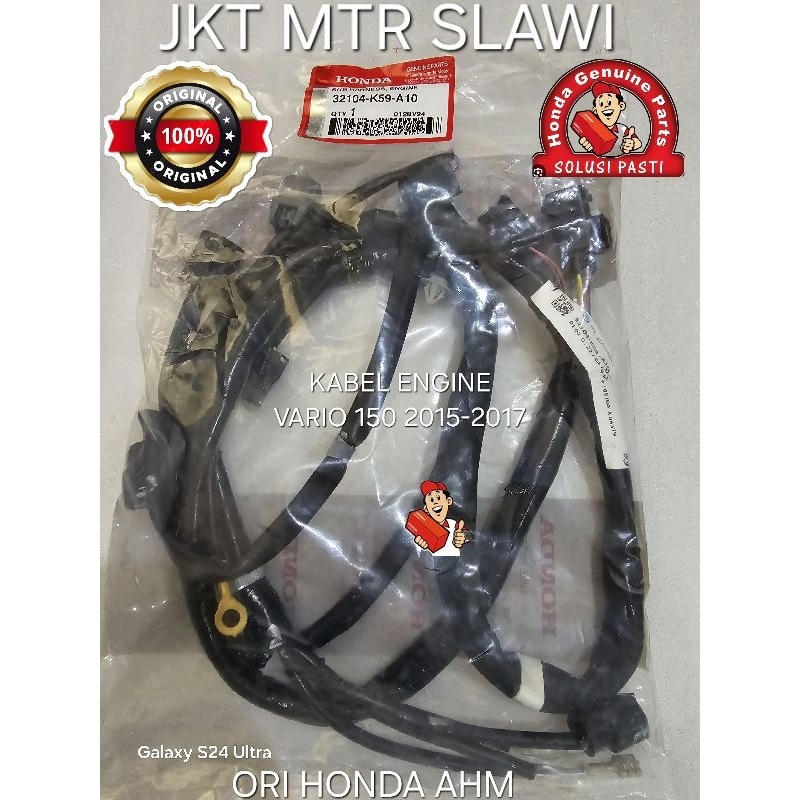 32104 K59 A10 Sub harness engine kabel body bagian bawah vario 150 125 tahun 2015 - 2018 asli honda