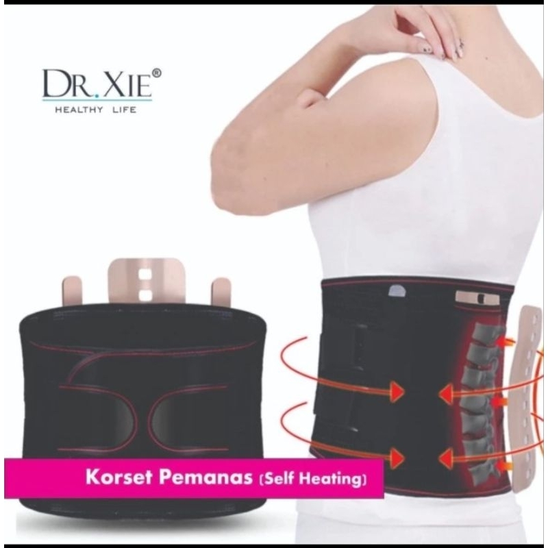 ALAT TERAPI PINGGANG(PUNGGUNG) / KORSET PEMANAS PINGGANG DR. XIE All Size