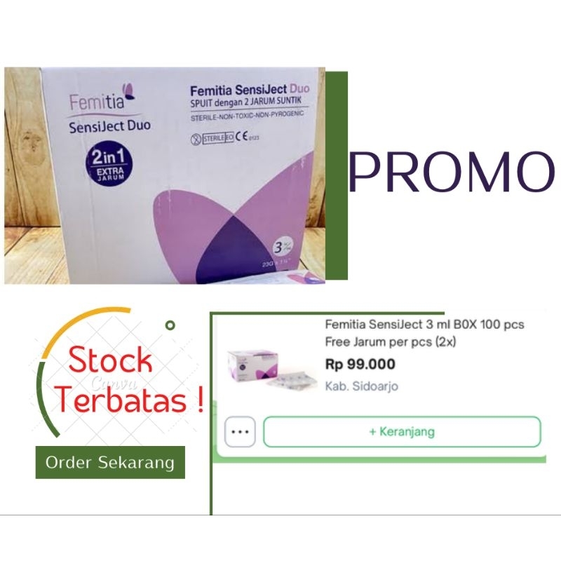 PROMO Femitia SensiJect Duo(2 needle) exp masih lama