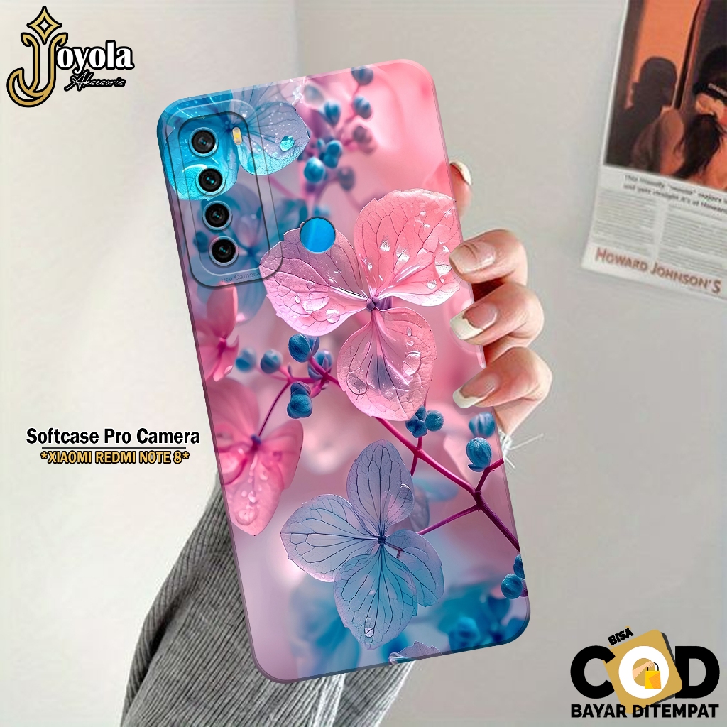 Softcase XIAOMI REDMI NOTE 8 - Fashion Case Bunga - Case REDMI NOTE 8 Terbaru - Casing REDMI NOTE 8 