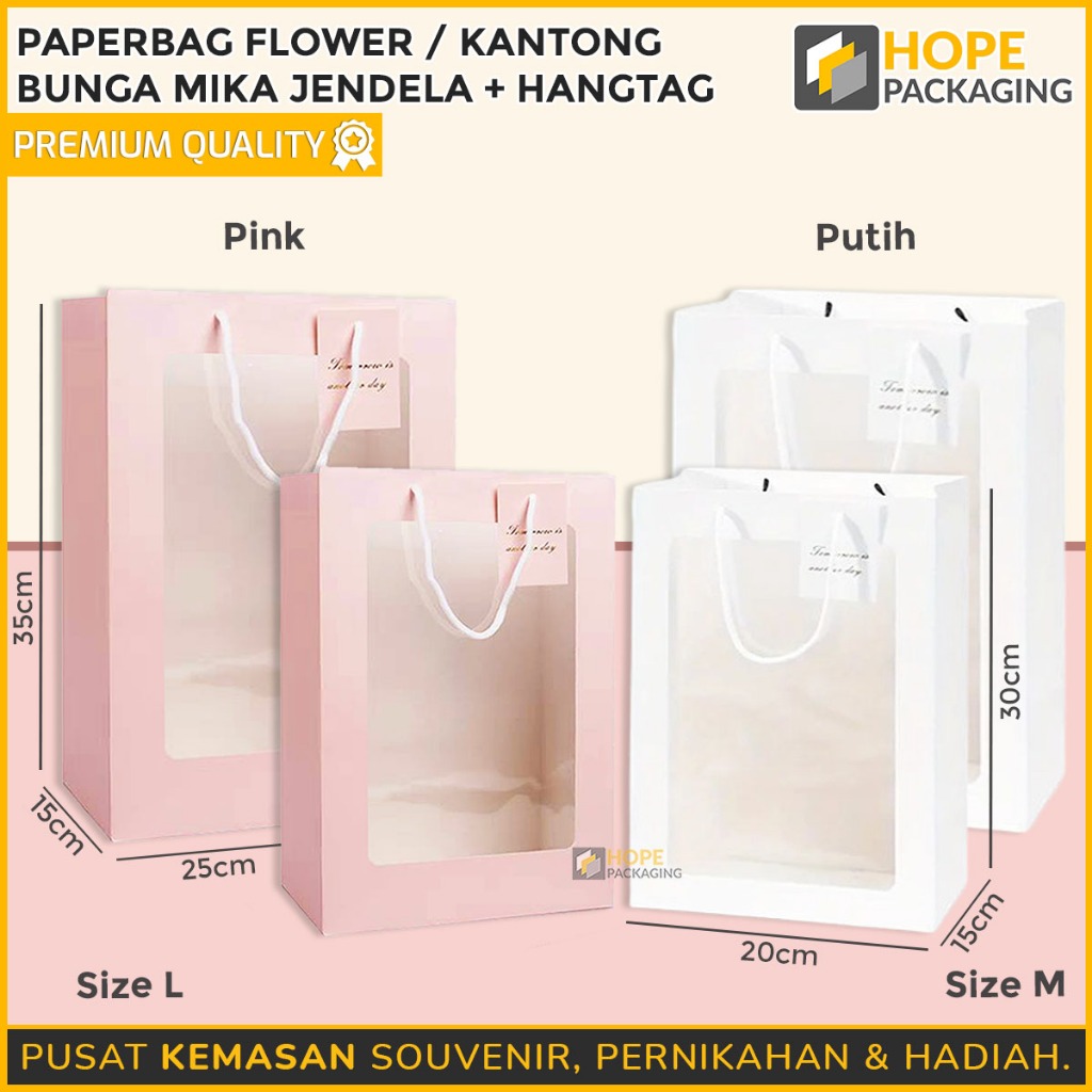 

Papaerbag Flower / Paperbag Mika Jendela / Paperbag Bucket / Tas Kado / Tas Jinjing Kertas