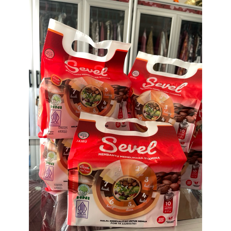 

SEVEL/KOPI 7 ELEMEN ISI 10sachet @21gr