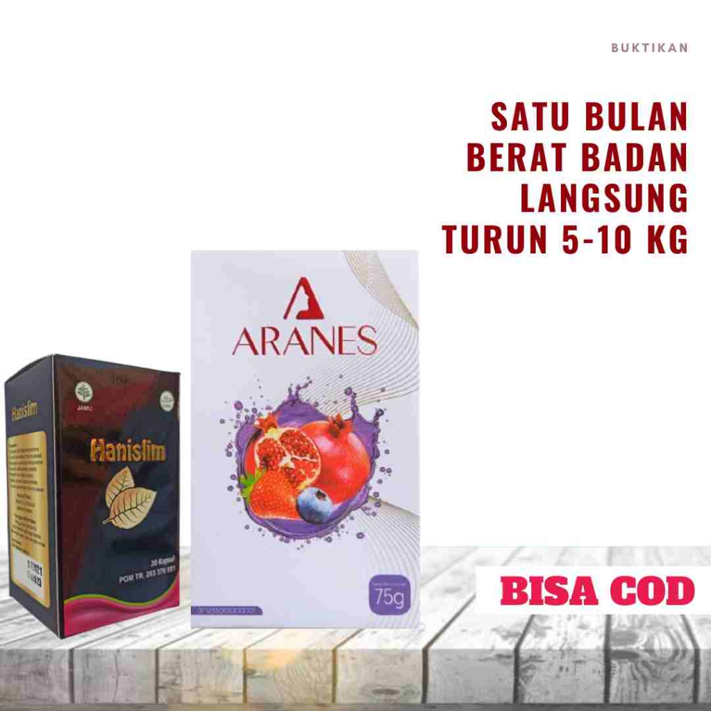 Hanislim Diaslim Aranes Fiber Obat Pelangsing Penurun Berat Badan Penahan Nafsu Makan Pembakar Lemak