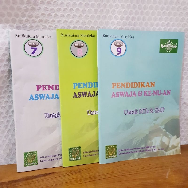 ASWAJA paket siswa pendidikan SD SMP SMA, buku siswa aswaja untuk Mi Mts MA