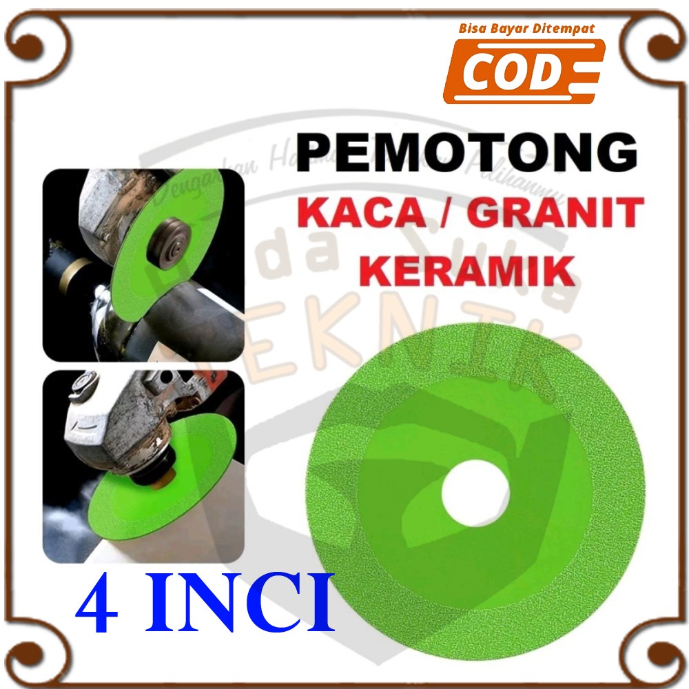 Mata Gerinda Tangan Pemotong Kaca Aquarium Potong Akuarium 4inci