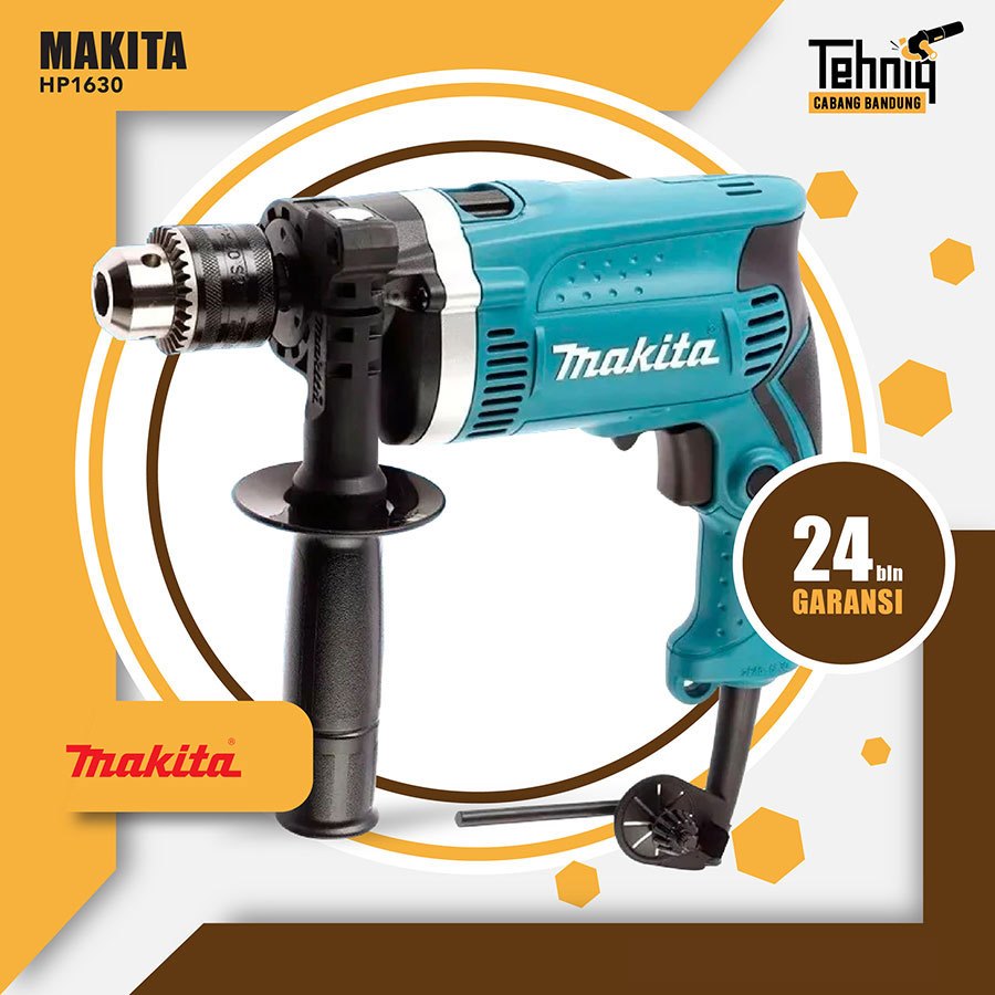 MESIN BOR TANGAN LISTRIK MAKITA HP 1630 / IMPACT DRILL MAKITA HP 1630