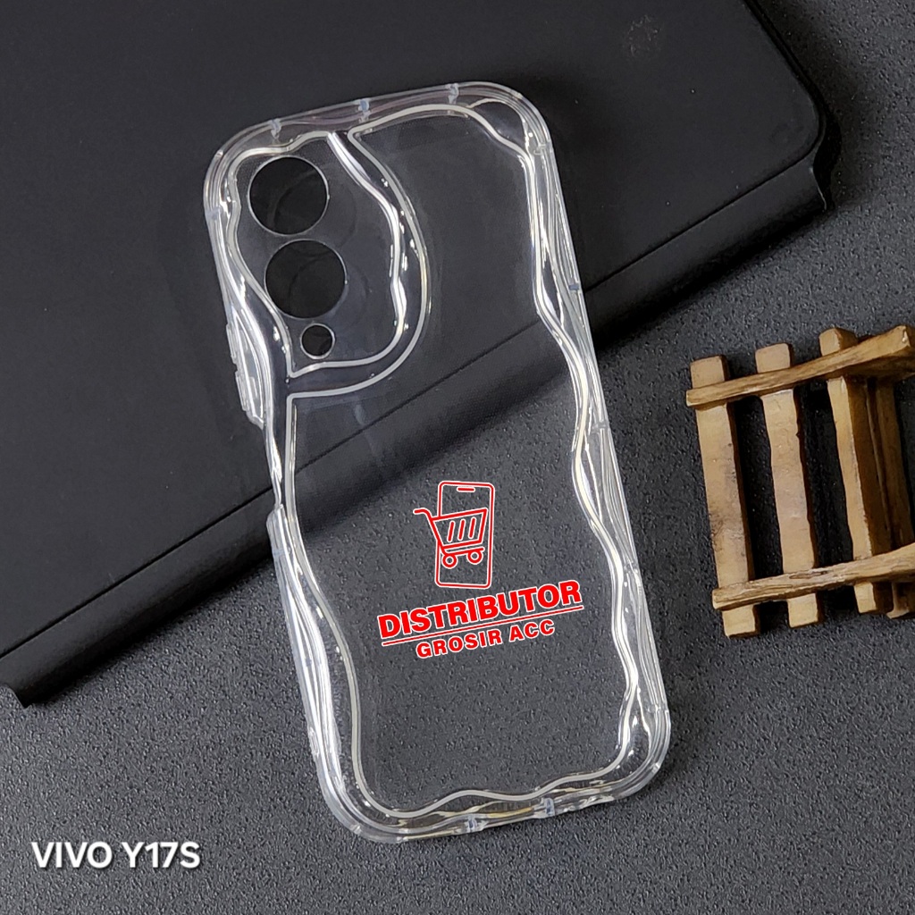VIVO Y17S VIVO Y20 VIVO Y20S VIVO Y12S CASE MELTING WAVY CLEAR SOFT CASE VIVO Y17S VIVO Y20 VIVO Y20